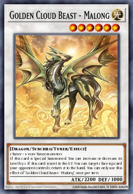 Golden Cloud Beast - Malong Card Artwork