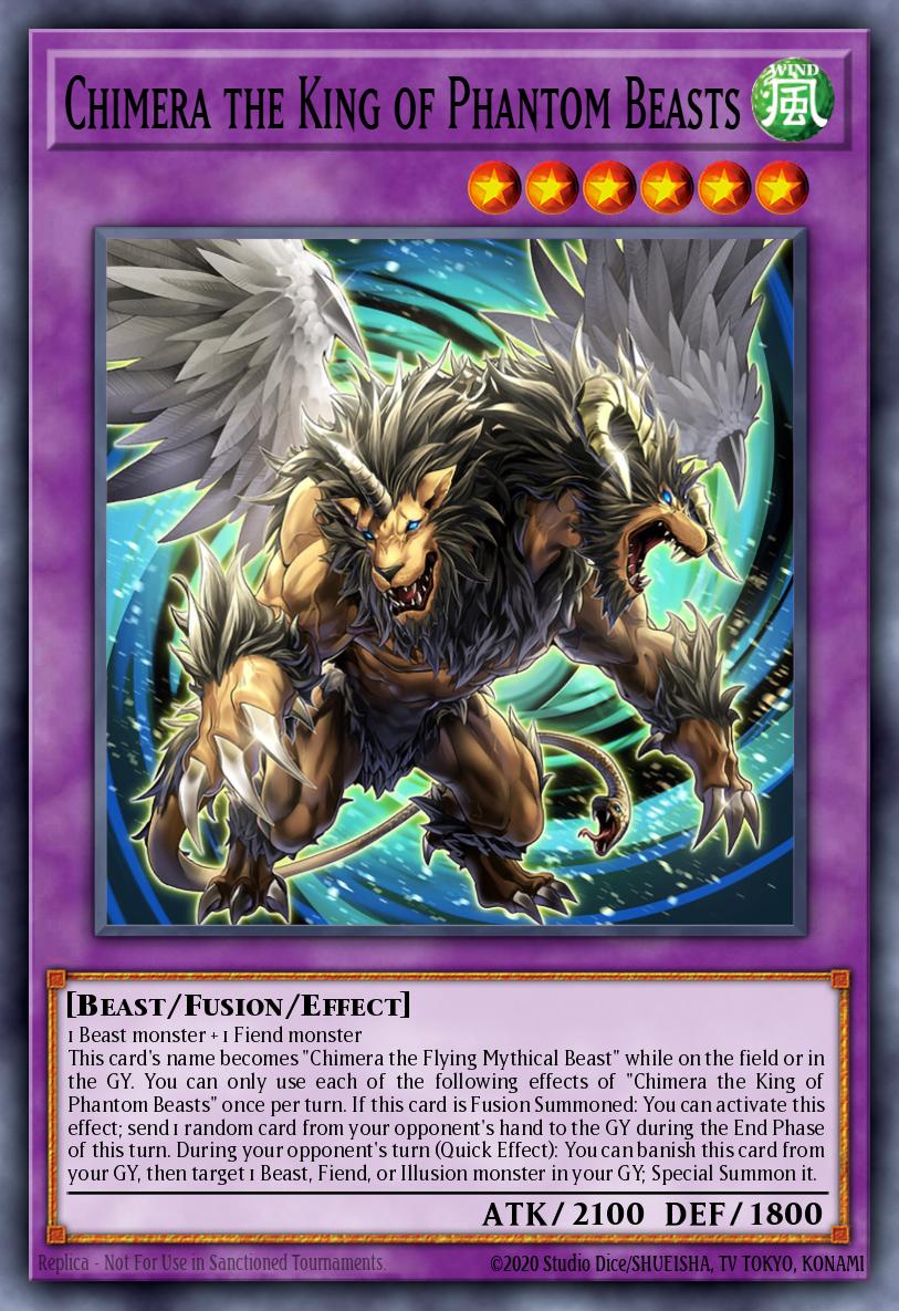 Chimera the King of Phantom Beasts Card Artwork