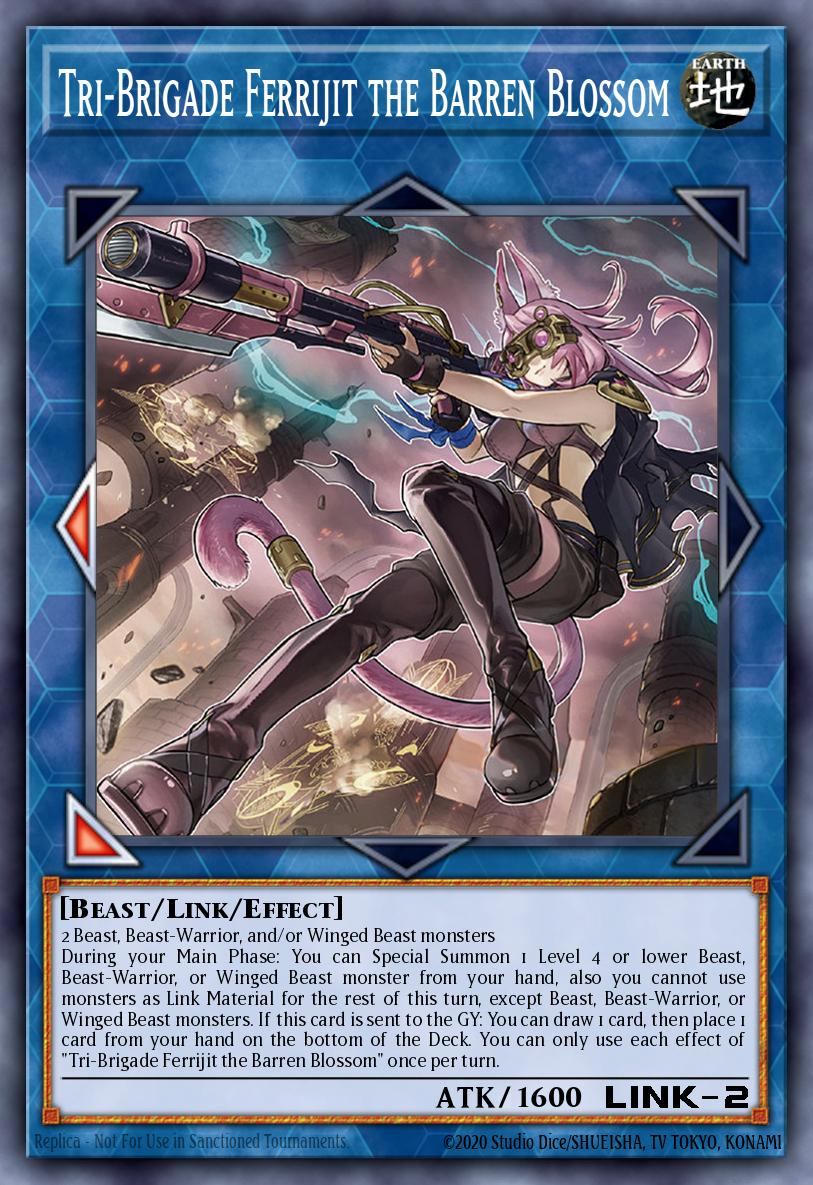 Tri-Brigade Ferrijit the Barren Blossom Card Artwork