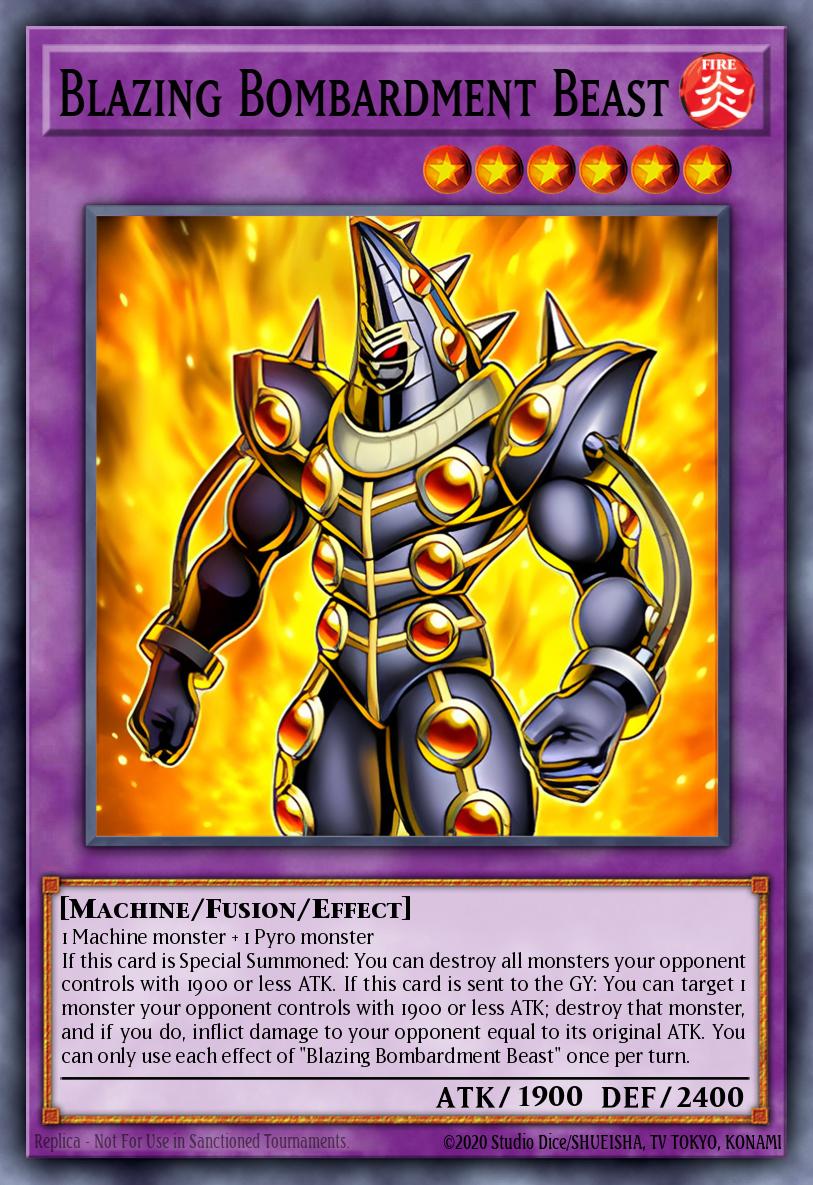 Blazing Bombardment Beast Card Artwork