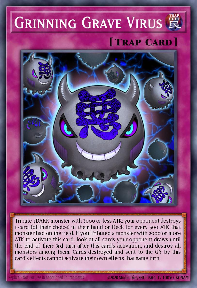 Grinning Grave Virus Card Artwork