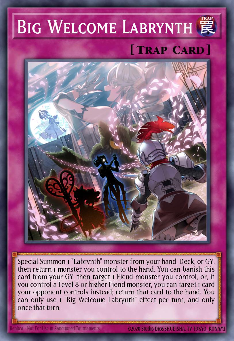 Big Welcome Labrynth Card Artwork