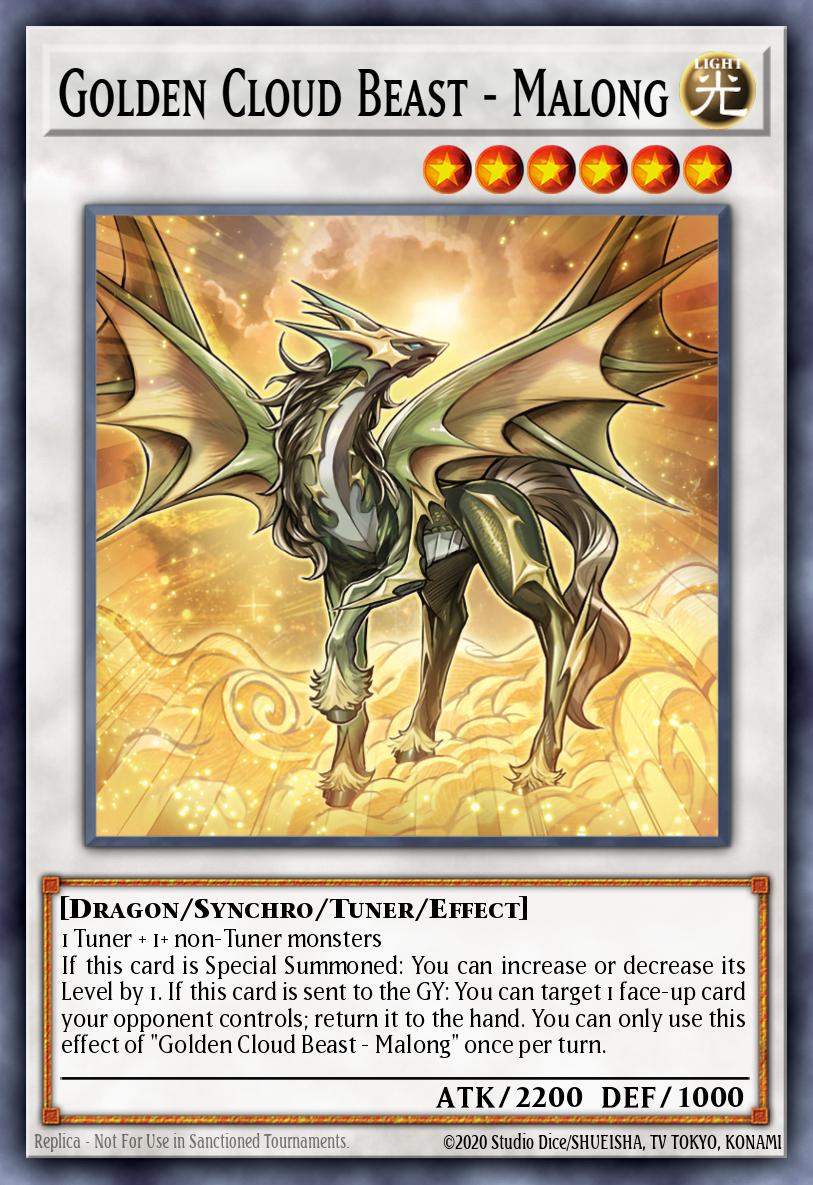 Golden Cloud Beast - Malong Card Artwork